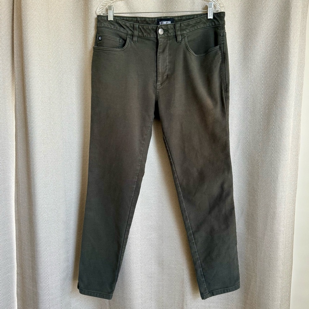 Linksoul Men’s Reno 5-Pocket Twill Golf Pant, Evergreen